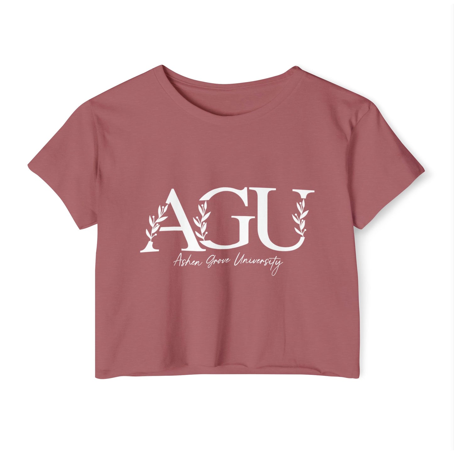 Ashen Grove University Leaf Crop Top